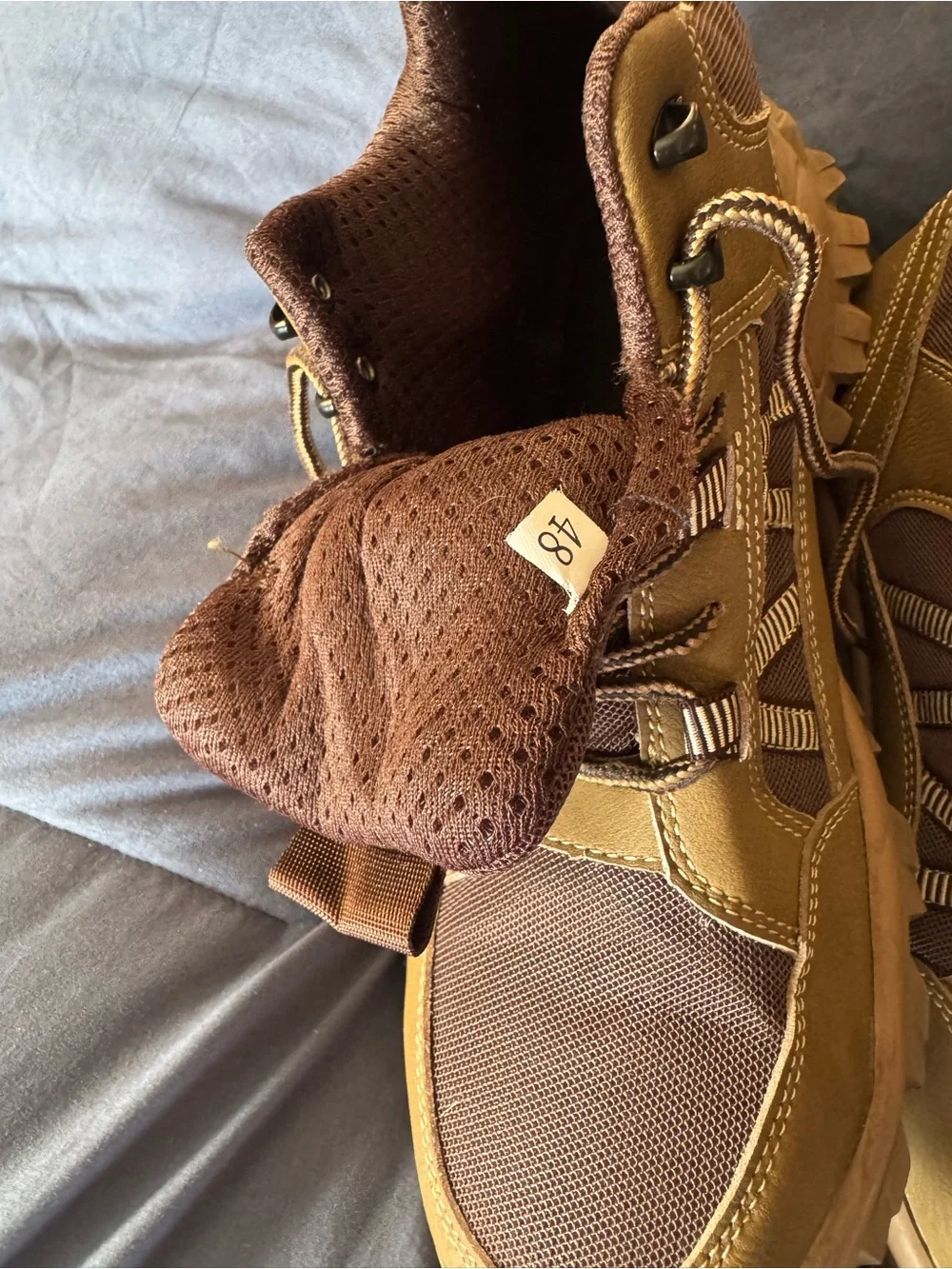 DKSAFETY JB Steel Toe Work Boots Size 48 (EU) / Men's 13-14 Brown